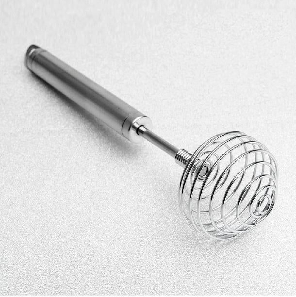 304 Stainless Steel Creative Spring Type Manual Eggbeater Cream and Noodle Stirring Rod Spiral Stirring Egg Beater