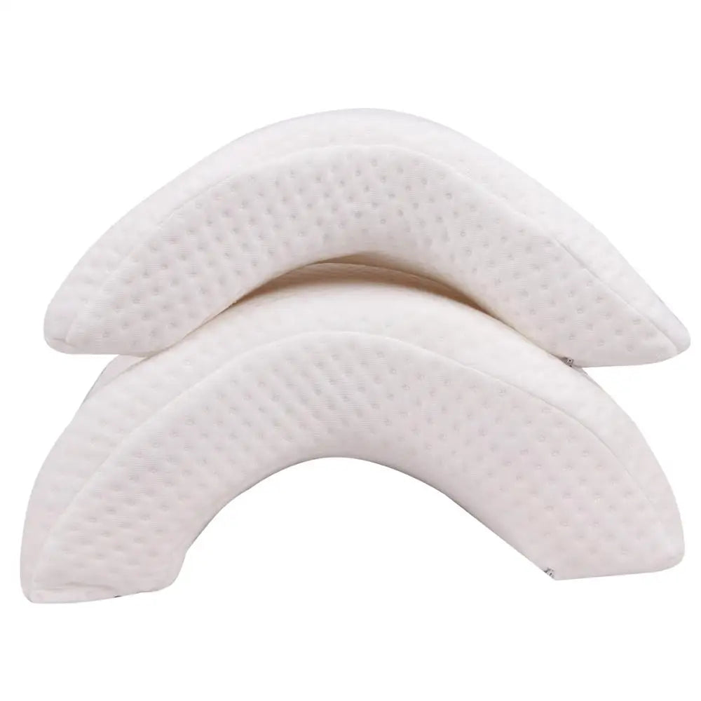 Couple Pillow Arm  Cuddle  Memory Foam Pillow Anti Hand Pressure  Arched Pillow with Eyemask and Earplugs