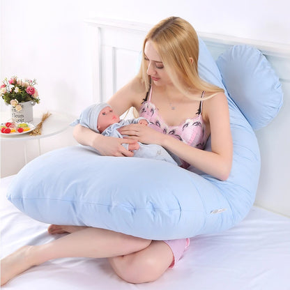 PANGDUBE Pregnancy Pillow 130*70cm Sleeping Waist Pillow for Pregnant Women Nursing Pillow Breastfeeding Cushion for Women