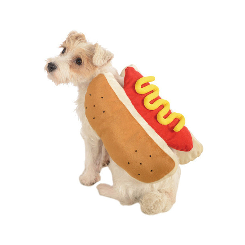 Pet Clothes Hot Dog Pet Clothes Pack New Arrival Hamburger Cartoon Puppy Cat Pet Clothes Dog Clothes