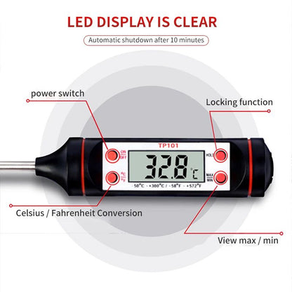 Kitchen Food Aking Digital Thermometer Electronic Probe Type