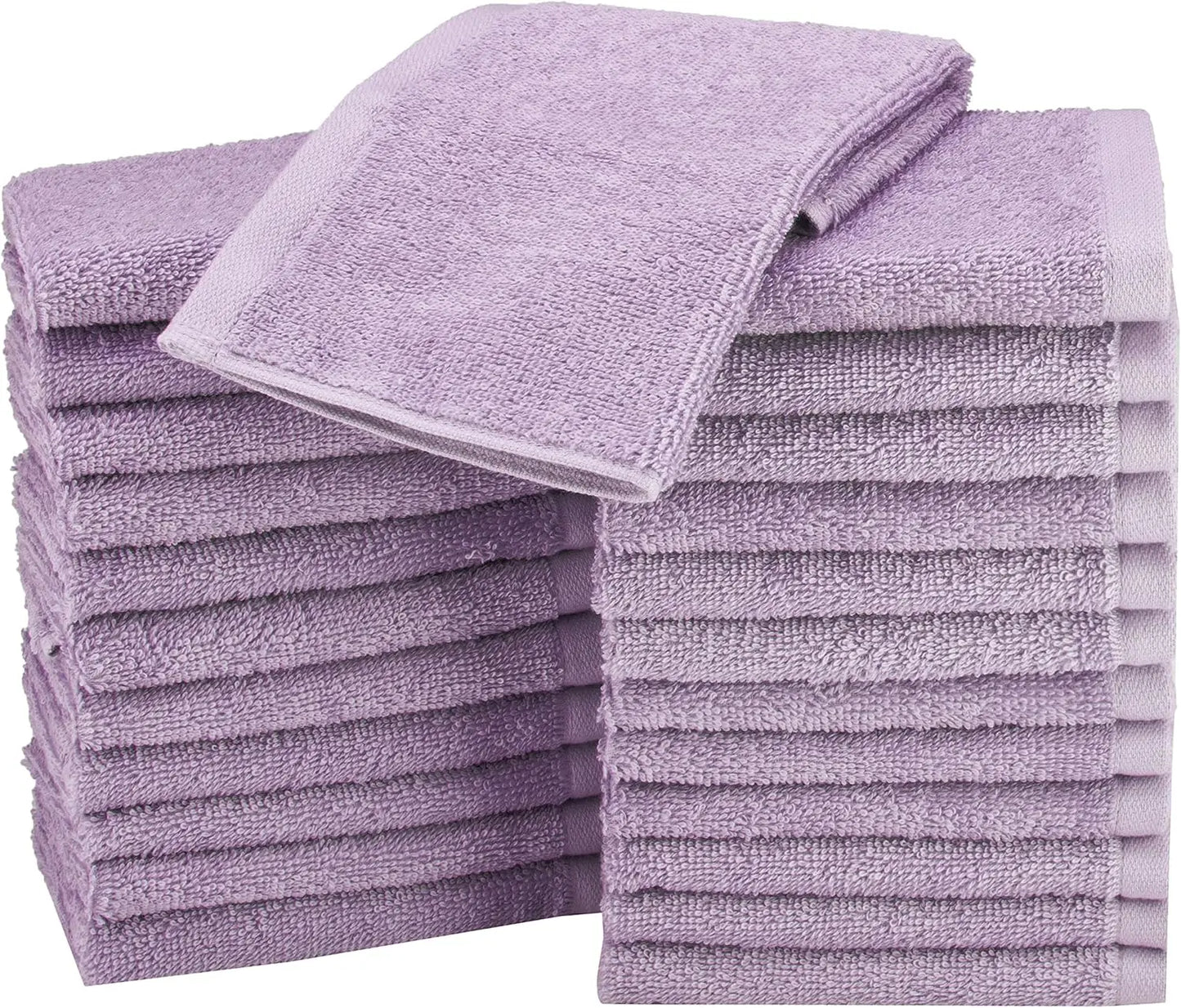 100% cotton towels Bathroom, quick drying salon towels, soft and highly absorbent, 24 packs, white, 12 x 12 inches