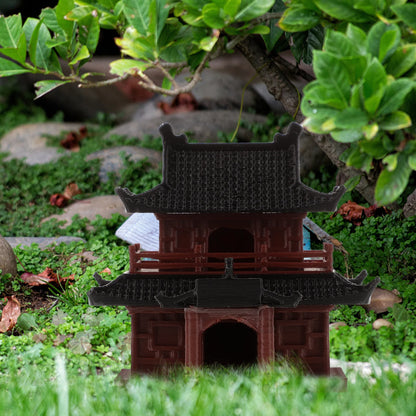 Pavilion Decorations Fish Tank Mini Aquarium Miniature Figurine Model Garden Decorate