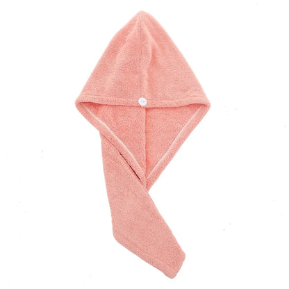 1pcs Hair Towel Women Girl's Magic Microfiber Shower Dry Hair Cap Bath Hats Bathroom Quick Drying Soft for Lady Turban Head