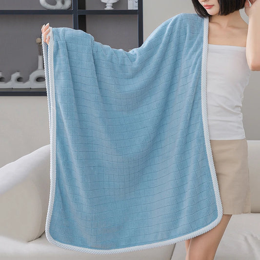 Square Spiral Bath Towel Designer Solid Color Quick Drying Water Absorbing Dry Hair Household And Daily Use Soft Square-Towels