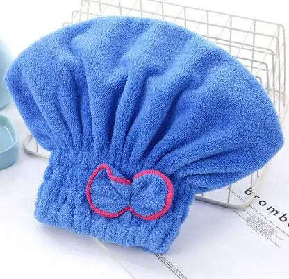 Women Soft Microfiber Towels Shower Cap Towel Bath Hats for Women Dry Hair Cap Quick Drying Soft for Lady Turban Head Girl Towel