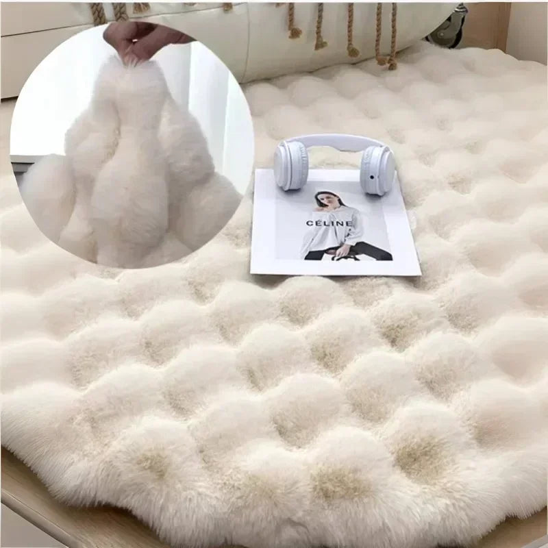 Room Decor Plush Round Carpets for Living Room 2024 Non Slip Shaggy Rug Floor Mat Soft Area Rugs Bedroom Bedside Fluffy Mats