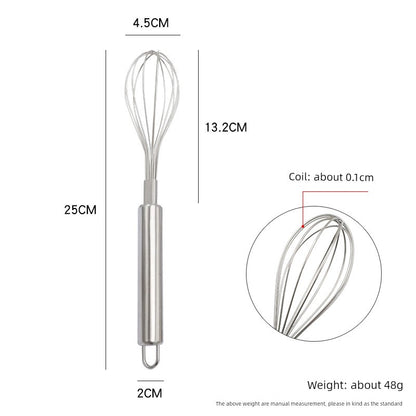 Stainless Steel Manual Eggbeater Hand-Held Batter Cream Mixer Egg White Cake Blender Dough Wheat Flour Mixer Tools