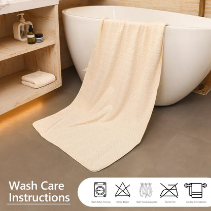 2 pieces towel and bath towel combination set, suitable for home use, strong water absorption, bathroom supplies, Easter choice