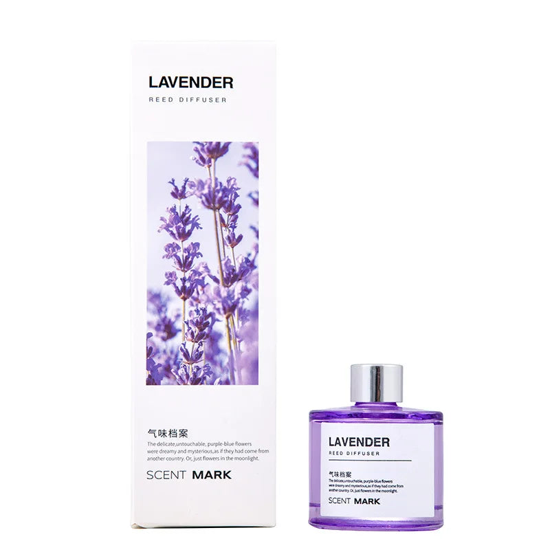 Y 50ML Reed Diffuser Bottle with Essential Oil Lavender Rose Jasmine Diffuser Sets Hotel Home Aromatherapy Air Fresh Fragrance