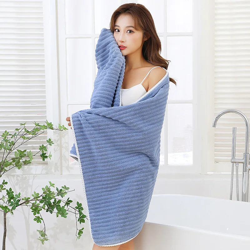 High Quality Large Size Bath Towel 90 x 170 cm Super Soft Bathroom Towel Gym Towel Sports Towel Beach Towel Super Absorbent 1pc