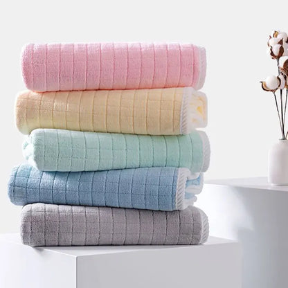 Square Spiral Bath Towel Designer Solid Color Quick Drying Water Absorbing Dry Hair Household And Daily Use Soft Square-Towels