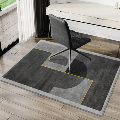 VIKAMA Simple e-Sports Chair Floor Mat Study Desk Computer Swivel Chair Carpet Bedroom Soiled Foot Mat Carpet Home Decoration