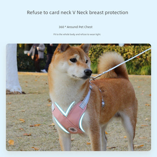 Dog Hand Holding Rope X-Shaped Chest Protector Strap Small and Medium Dogs Jarre Aero Bull Shiba Inu Dog Leash Dog Chain Pet Hand Holding Rope