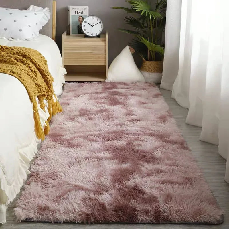 Plush Area Rug Bedroom Carpet Super Soft Foot Bedside Mat Fuzzy Children Carpet Prayer Rugs Living Room Rug Room Decoration