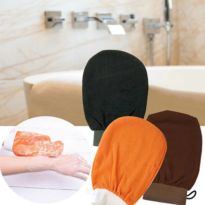 1PC Scrub Exfoliating Gloves Back Scrub Dead Skin Facial Massage Gloves Durable Multi Color Deep Cleansing Towels For Shower