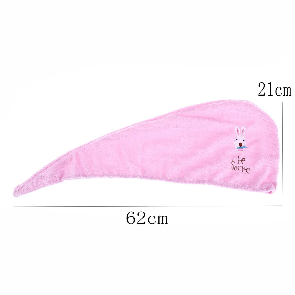 Cap Microfiber Bath Towel Towel Hair Dry Hat Quick Drying Cap Lady's Bath Tool Random Color 1 Pc