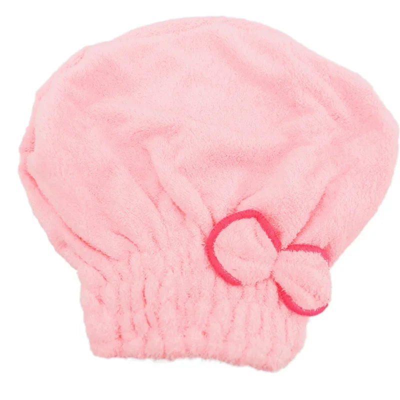 Women Soft Microfiber Towels Shower Cap Towel Bath Hats for Women Dry Hair Cap Quick Drying Soft for Lady Turban Head Girl Towel