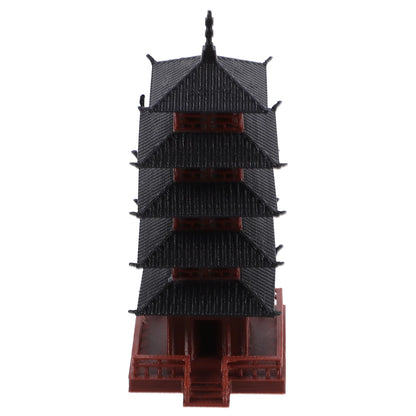 Ancient Pagoda Water and Land Tank Chinese Tower Model Decoration Mini Home Tabletop Pp Desktop