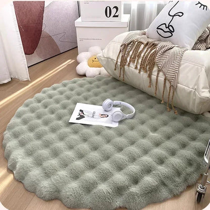 Room Decor Plush Round Carpets for Living Room 2024 Non Slip Shaggy Rug Floor Mat Soft Area Rugs Bedroom Bedside Fluffy Mats