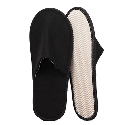 Women Men Disposable Slippers Non-Slip Hotel Travel Slipper Home Indoor Guest Slippers Unisex Closed Toe Shoes Salon Homestay