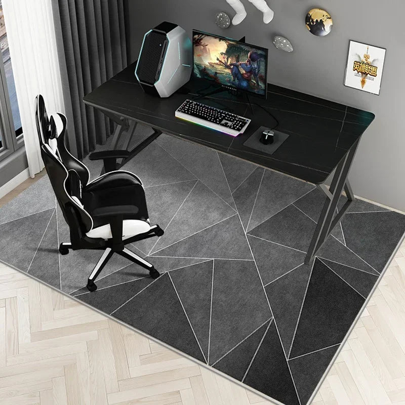 VIKAMA Simple e-Sports Chair Floor Mat Study Desk Computer Swivel Chair Carpet Bedroom Soiled Foot Mat Carpet Home Decoration