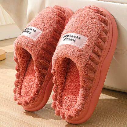 EVA Soft Sole Fluffy Slippers Women Winter Thick Warm Fur Anti-Slip Comfortable In Door Fashion