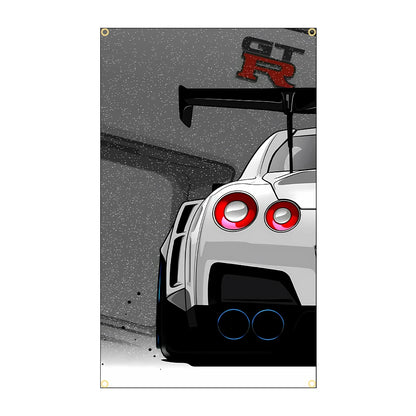 90x150cm 3X5FT Cool JDM Car Flag Polyester Printed Racing Car Banner For Decor