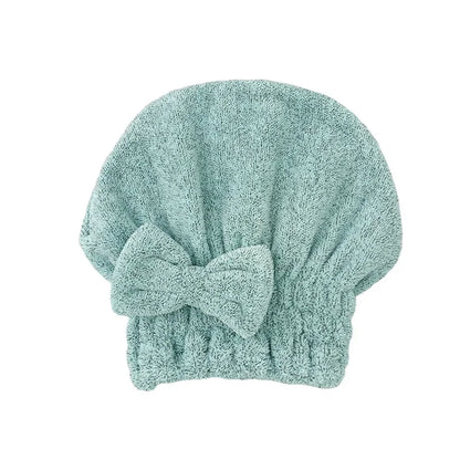 Bamboo Hair Towel Wrap,Microfiber Hair Drying Shower Turban with Bowknot,Absorbent Quick Dry Hair Towels for Women Anti Frizz