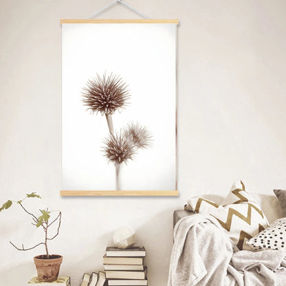 Nordic Reed Wild Plant Posters And Desert Landscape Prints Wood Hanging Scroll Canvas Painting Wall Hay Pictures Room Home Decor