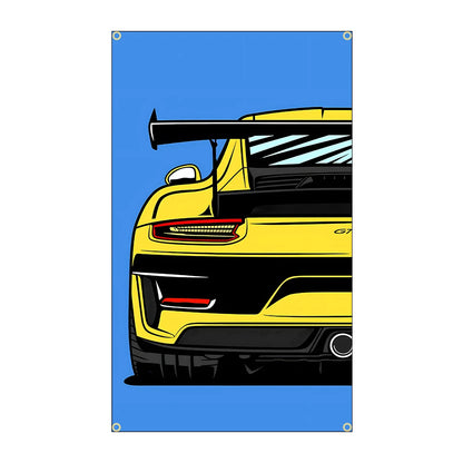 90x150cm 3X5FT Cool JDM Car Flag Polyester Printed Racing Car Banner For Decor