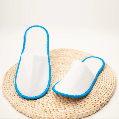 Women Men Disposable Slippers Non-Slip Hotel Travel Slipper Home Indoor Guest Slippers Unisex Closed Toe Shoes Salon Homestay