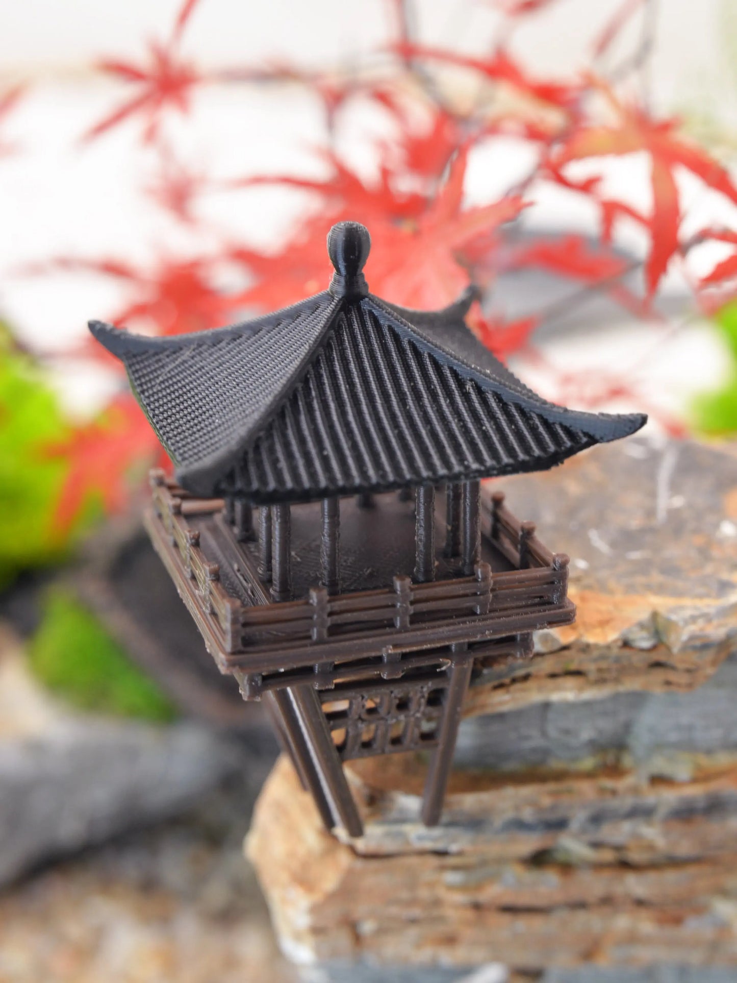 Gazebo Chinese retro building hanging pavilion rockery bonsai micro landscape pavilion DIY new style decoration 3D printing