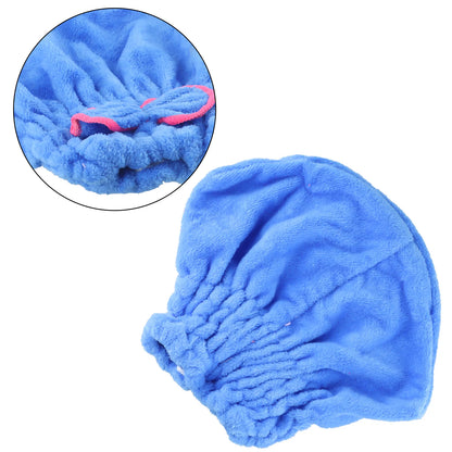 Lovely Little Hair Drying Cap Towel Microfiber Quickly Dry Hair Shower Hat Wrapped Towels Bathing Cap Bathroom Accessories