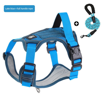 Pet Hand Holding Rope Vest-Style Dog Breast Strap Medium Large Dog Dog Leash Explosion-Proof Dog Hand Holding Rope