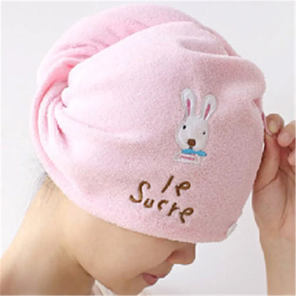 Cap Microfiber Bath Towel Towel Hair Dry Hat Quick Drying Cap Lady's Bath Tool Random Color 1 Pc