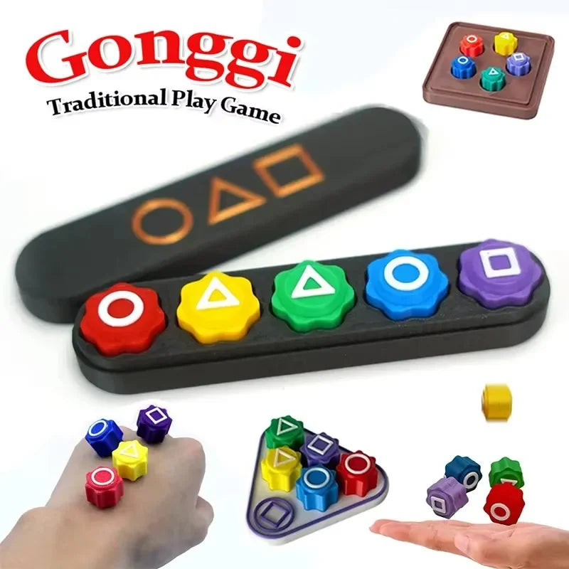 Gonggi Squid Game Kawaii Tradition Game Children Developmental Toys Kids Toys Grab Stones Creative Family Party Holiday Gifts