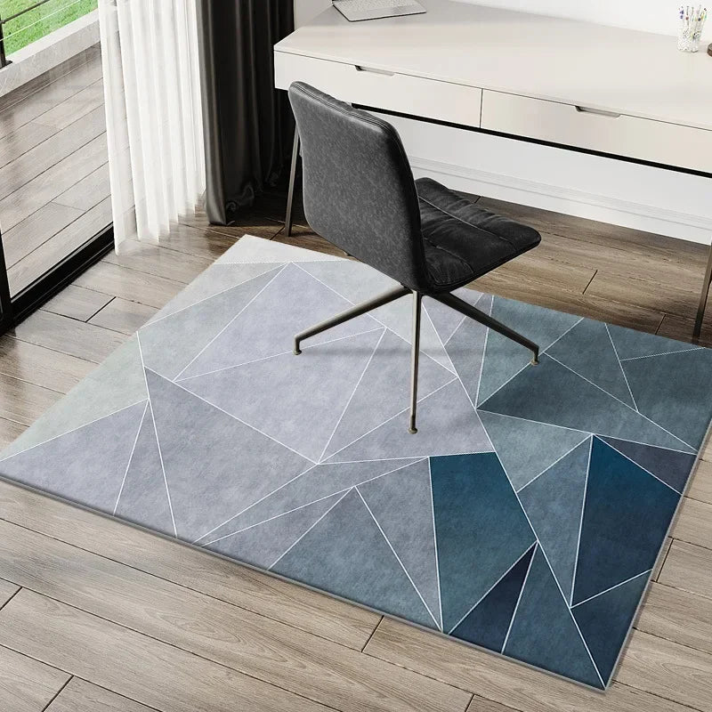 VIKAMA Simple e-Sports Chair Floor Mat Study Desk Computer Swivel Chair Carpet Bedroom Soiled Foot Mat Carpet Home Decoration