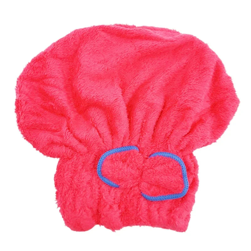 Women Soft Microfiber Towels Shower Cap Towel Bath Hats for Women Dry Hair Cap Quick Drying Soft for Lady Turban Head Girl Towel