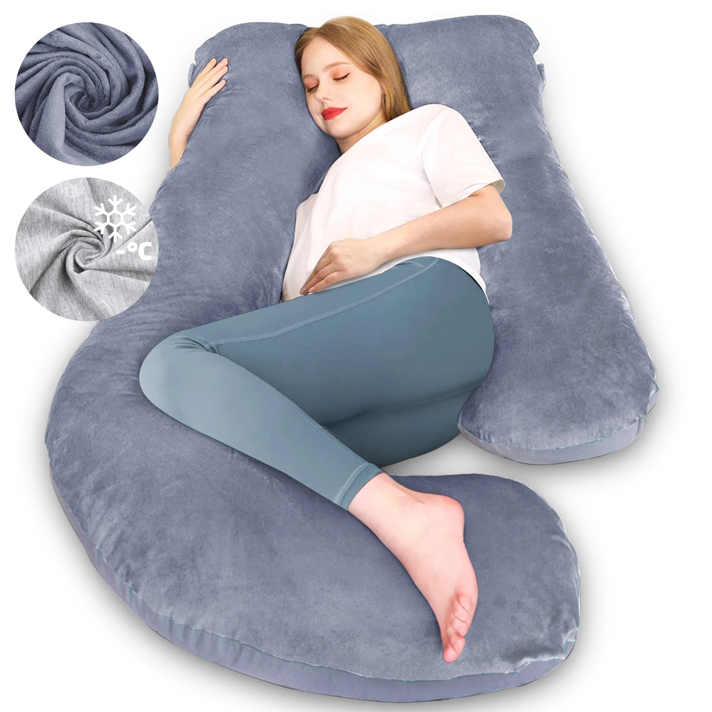 Pregnancy Pillows for Sleeping Large, Body Pillows for Adults, Valentine's Day Gifts