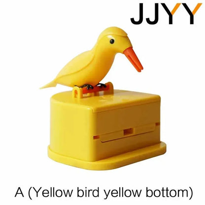 JJYY Detachable Creative Bird-shaped Toothpick Storage Box Automatic Push Toothpick Box Restaurant Must-have