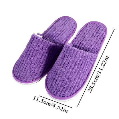 Hot 3/1 Pairs Non-slip Disposable Hotel Slippers Top Quality Thickened Bathroom Slippers Guest Travel Slippers SPA Guest Slides