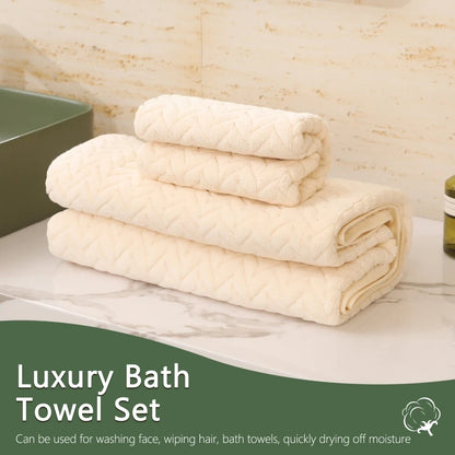 2 pieces towel and bath towel combination set, suitable for home use, strong water absorption, bathroom supplies, Easter choice