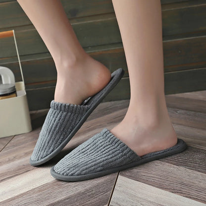 3 Pairs/Set Closed Toe Non-slip Hotel Slippers High Quality Disposable Hotel Bathroom Slippers Indoor Guest Travel Slippers Hot