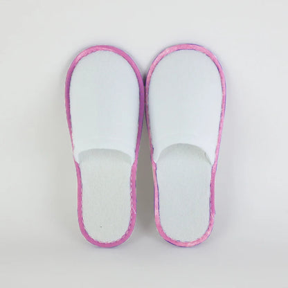 Women Men Disposable Slippers Non-Slip Hotel Travel Slipper Home Indoor Guest Slippers Unisex Closed Toe Shoes Salon Homestay