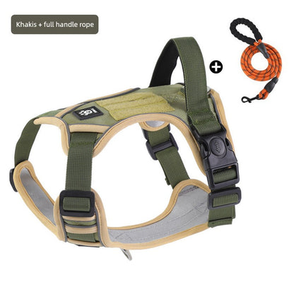 Pet Hand Holding Rope Vest-Style Dog Breast Strap Medium Large Dog Dog Leash Explosion-Proof Dog Hand Holding Rope