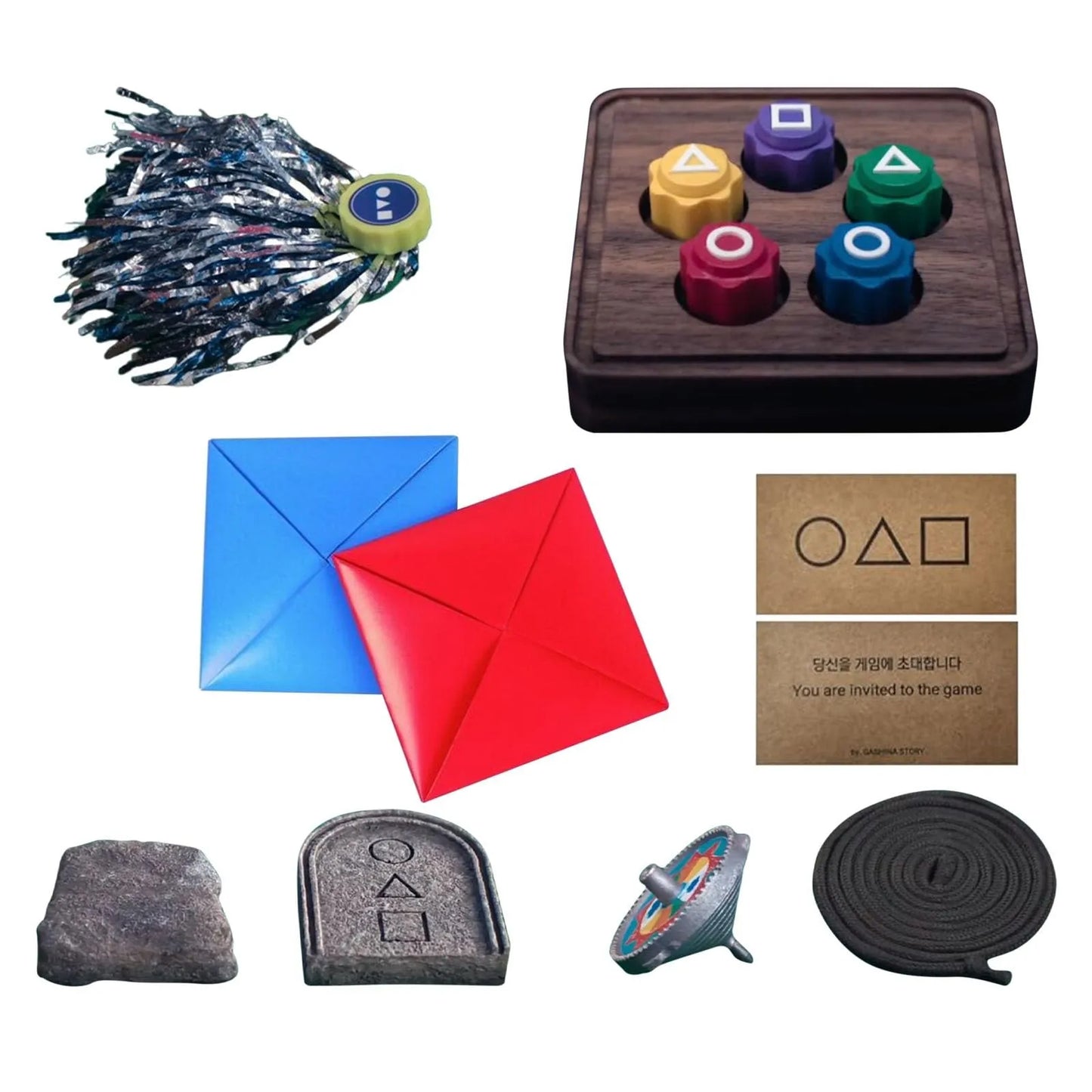 15/5PCS New gonggi quid Game korean game stones set,Korean Traditional Play Game Gonggi Jack Stone Pebbles Set w/Round Case