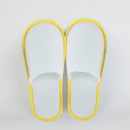 Women Men Disposable Slippers Non-Slip Hotel Travel Slipper Home Indoor Guest Slippers Unisex Closed Toe Shoes Salon Homestay