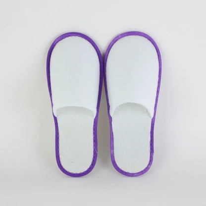 Women Men Disposable Slippers Non-Slip Hotel Travel Slipper Home Indoor Guest Slippers Unisex Closed Toe Shoes Salon Homestay