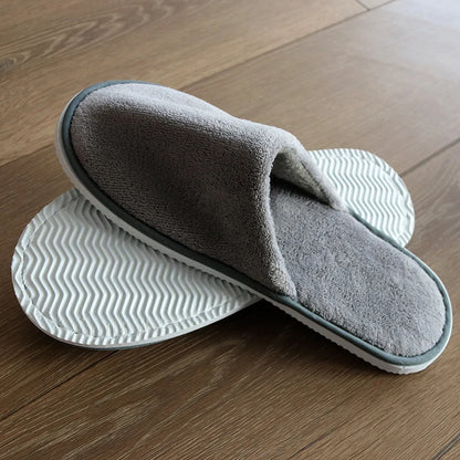 Disposable Hotel Slippers Men Guests Closed Toe House Hotel Friend Coming Slippers for Women Hotel Home Disposable Slippers